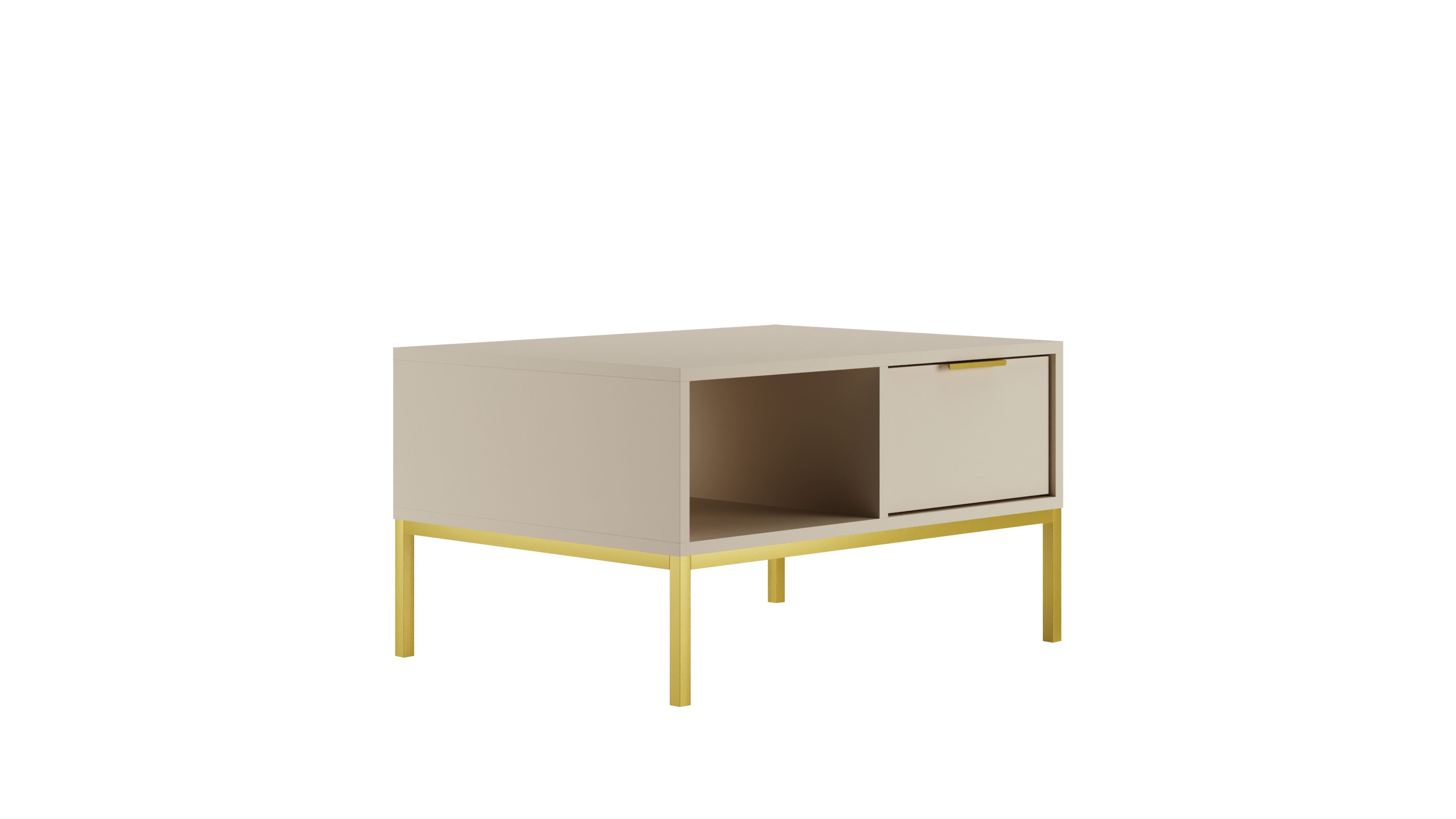 Raumhirsch Furniture Couchtisch Austin 80x60x45 cm, 100x60x45 cm (Einzelmöbel, Couchtisch mit 1 Ablage und 1 seitlicher Schublade), modernes Design, stabil & funktional, vielseitig einsetzbar