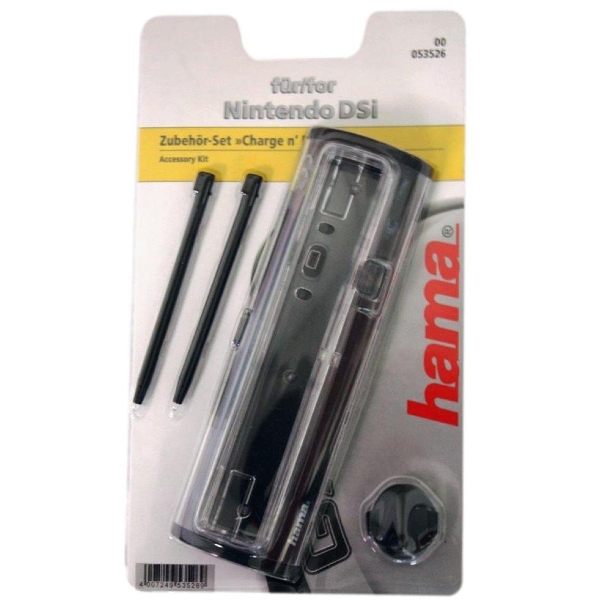 Hama 5in1 Set USB Lade-Station Stifte Daumenring Gaming-Controller (Spar-Set, Ladegerät und Ladekabel, Stift etc. für Nintendo DSi Konsole)