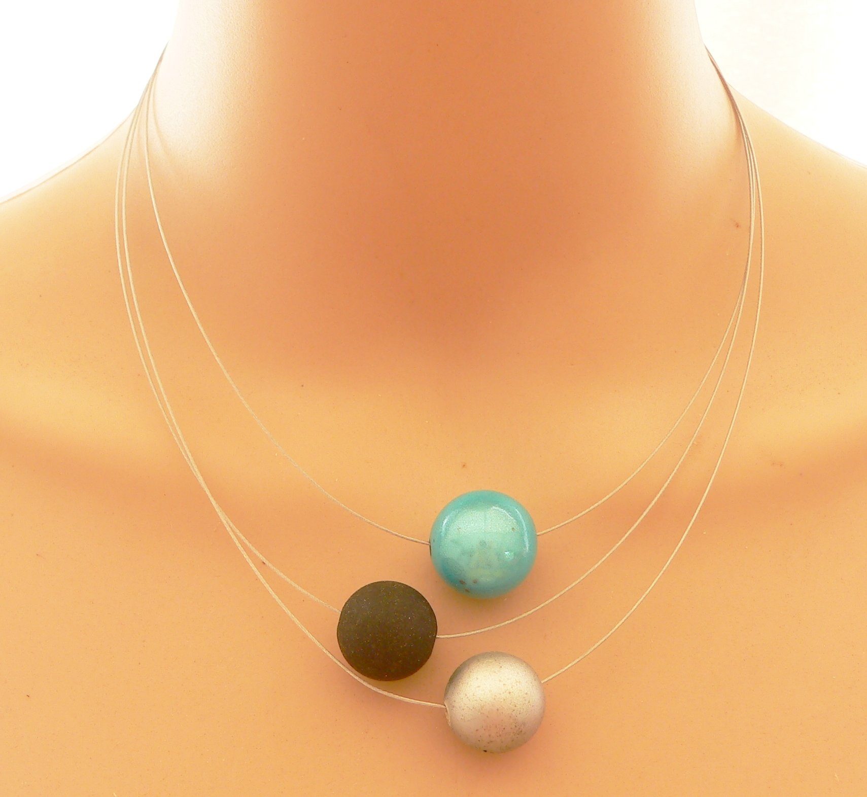 traumschmuck Collier 154a 3 reihiges Collier günstig online kaufen