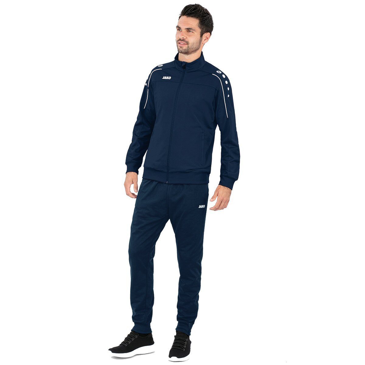 Trainingsanzug Polyester Classico (Jacke und Hose, 100% Polyester) marineblau Herren