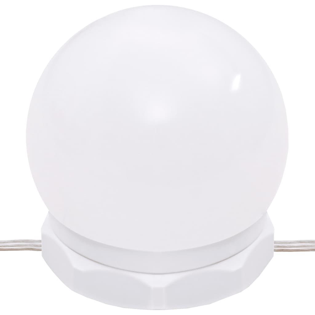 furnicato Schminktisch LED Hochglanz-Weiß 60x40x140 (1-St) mit cm