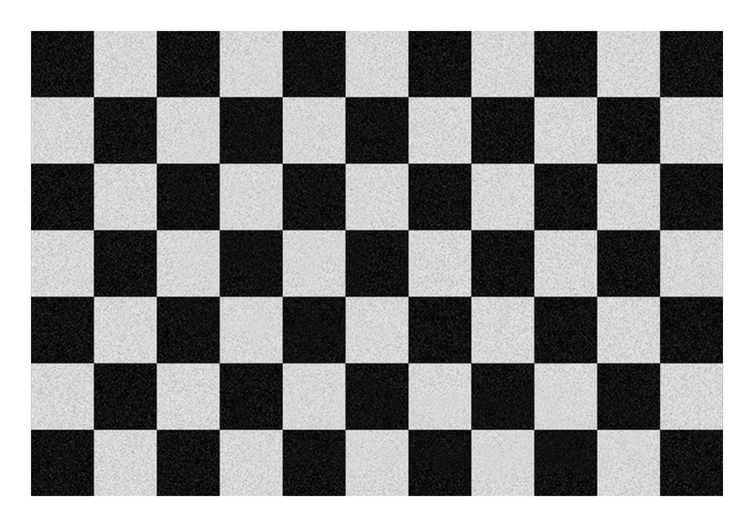 Rockbites Fußmatte Rockbites - Fußmatte Türmatte "Checkered" Kariert Schwarz Weiß Nr.