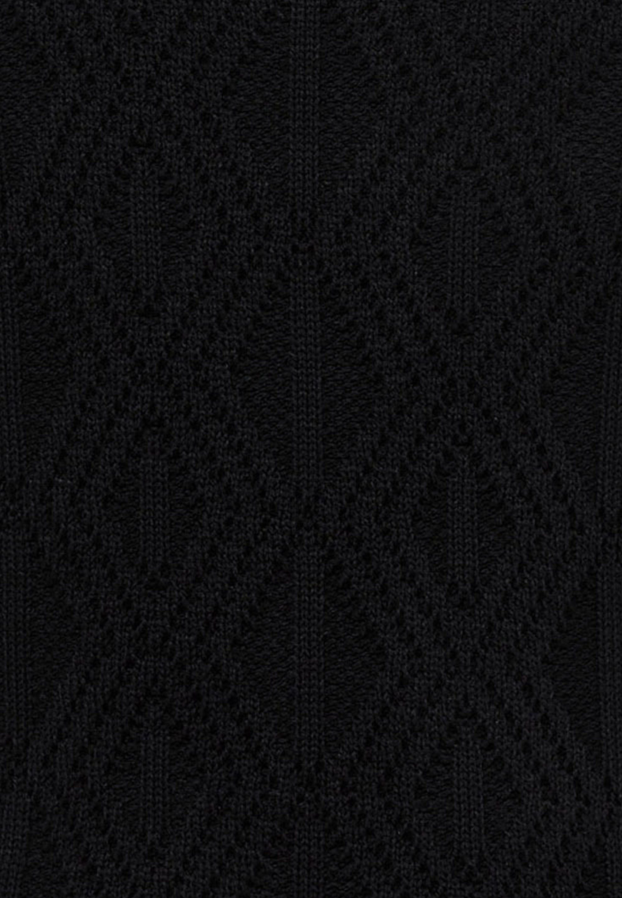 R-NEAL Rollkragenpullover Melierter Grobstrick Rollkragen-Pullover Business Büro Pullover