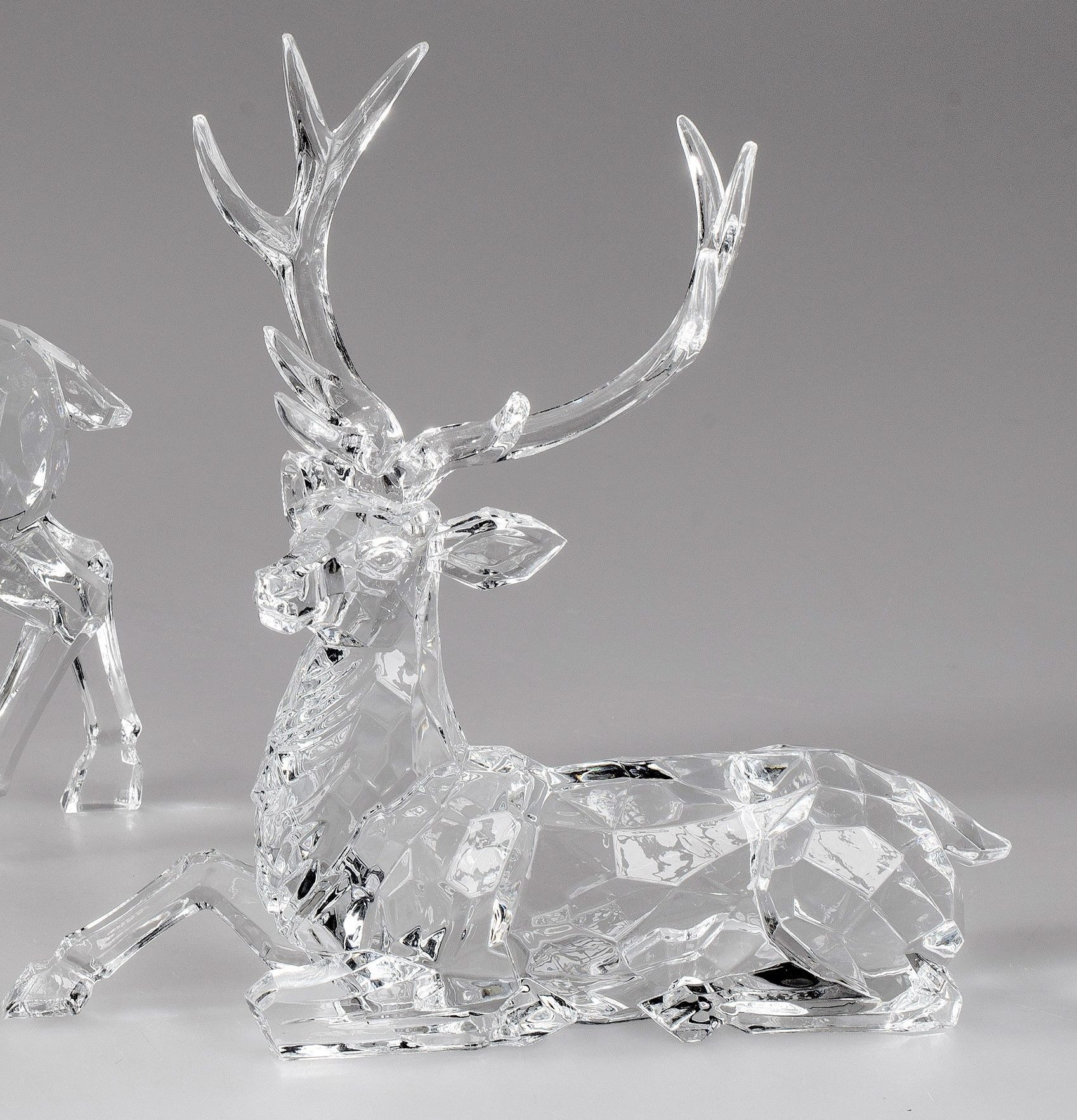 formano Dekofigur Acryl, Farbe: Transparent, Motiv: Hirsch günstig online kaufen