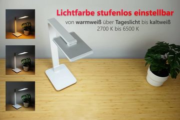 FeinTech LED Schreibtischlampe LTL00100, LED fest integriert, Tageslichtweiß, warmweiß, kaltweiß, neutralweiß, SmartTouch, USB