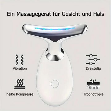 Bifurcation Massagegerät Gesichts- und Nackenmassagegerät, tragbares Schönheitsinstrument, 1-tlg.