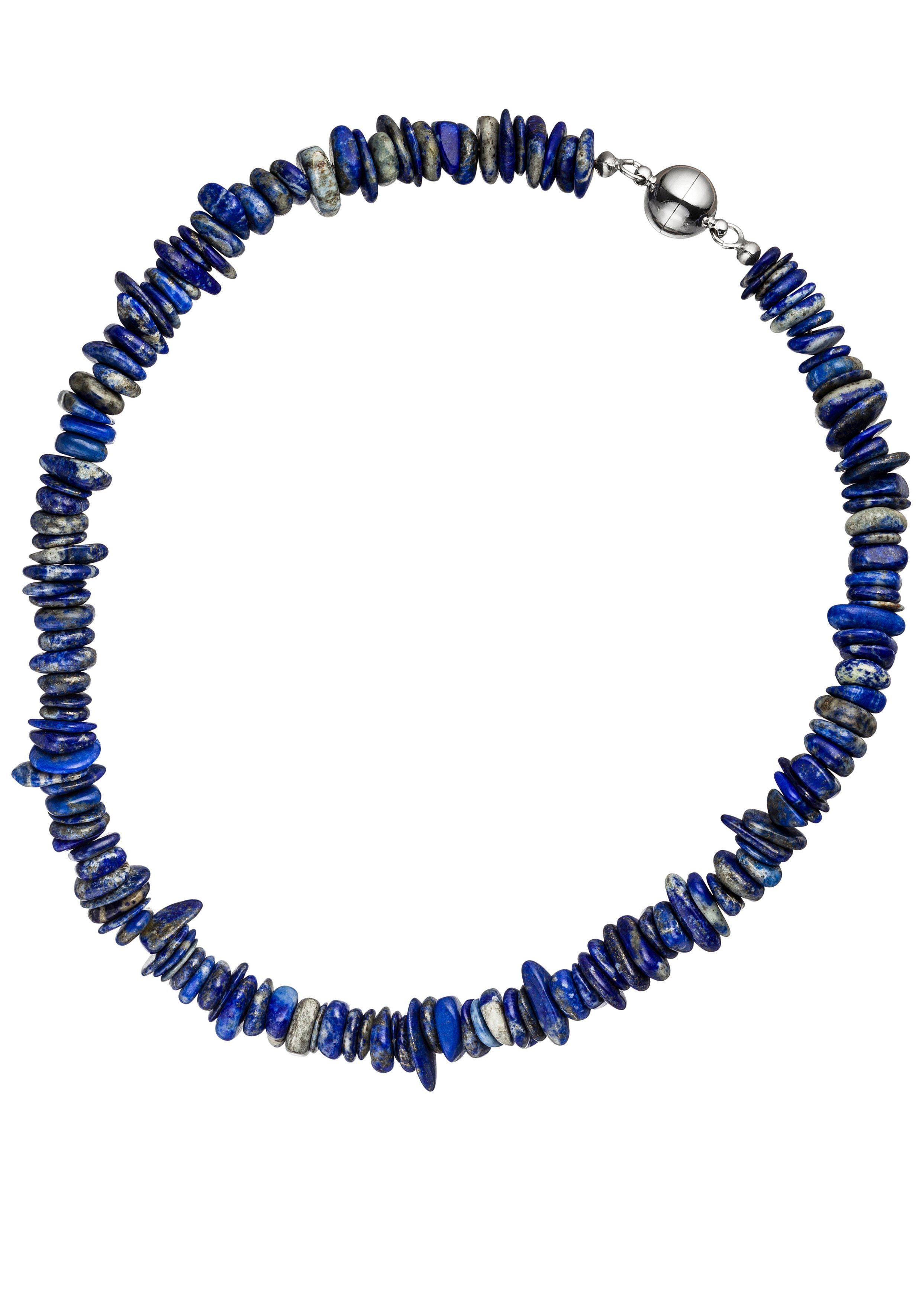 JOBO Kette ohne Anhänger, mit Lapislazuli 44 cm