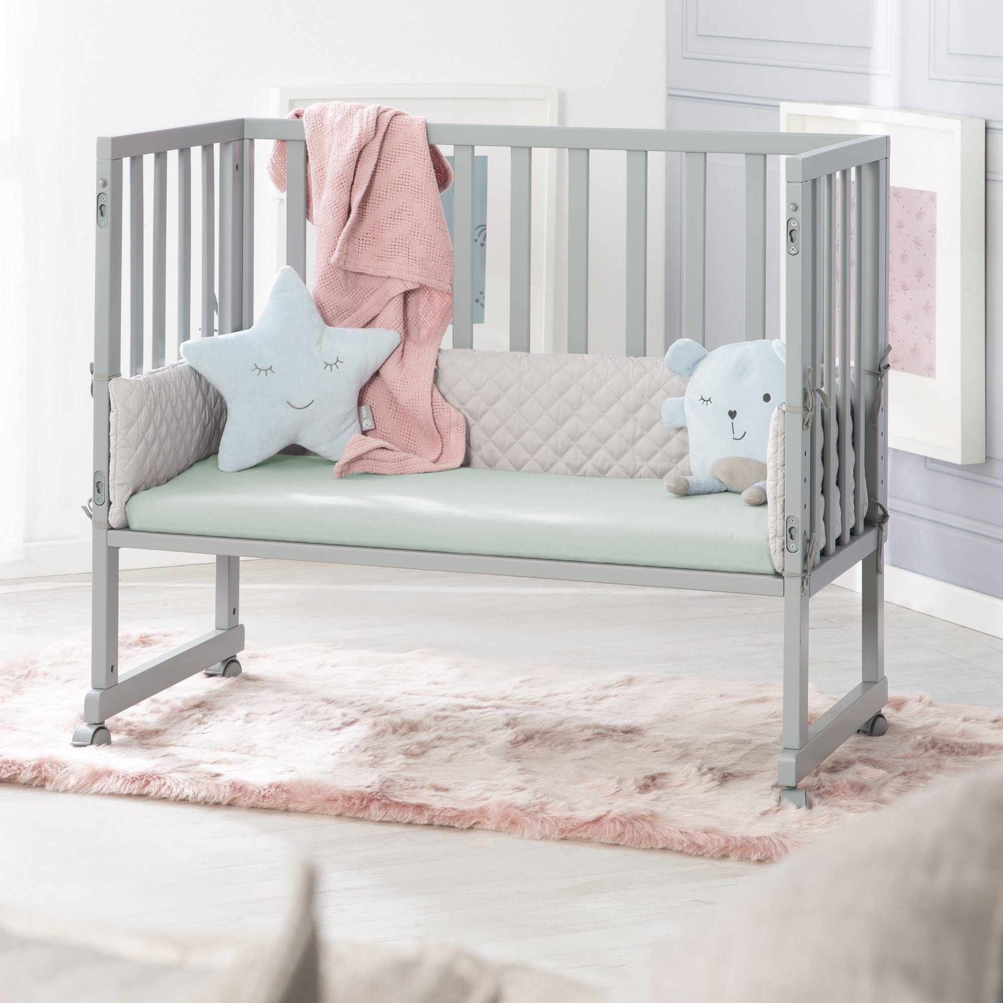 roba® Spannbettlaken Lil Planet, 100% Baumwolle, Spannbettlaken für Wiegenm günstig online kaufen