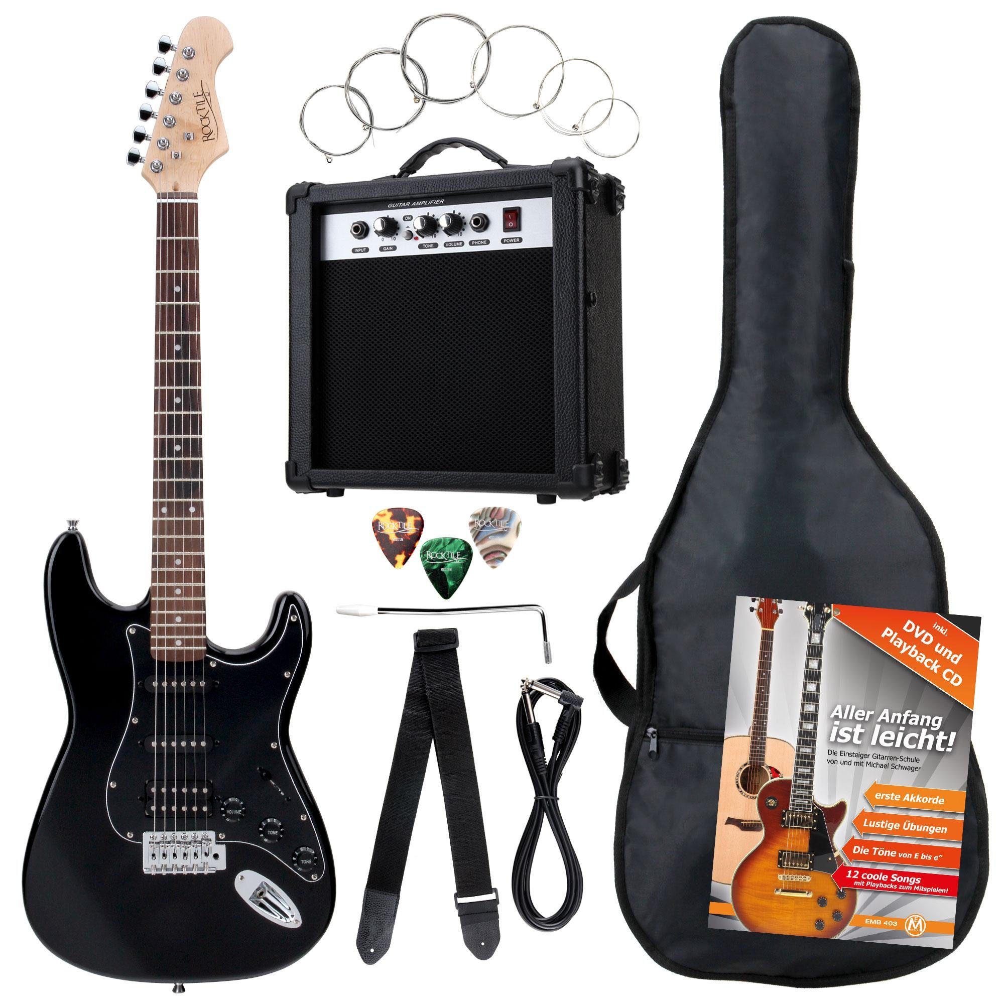 E-Gitarre Banger's Power Pack elektrische Gitarre Komplettset