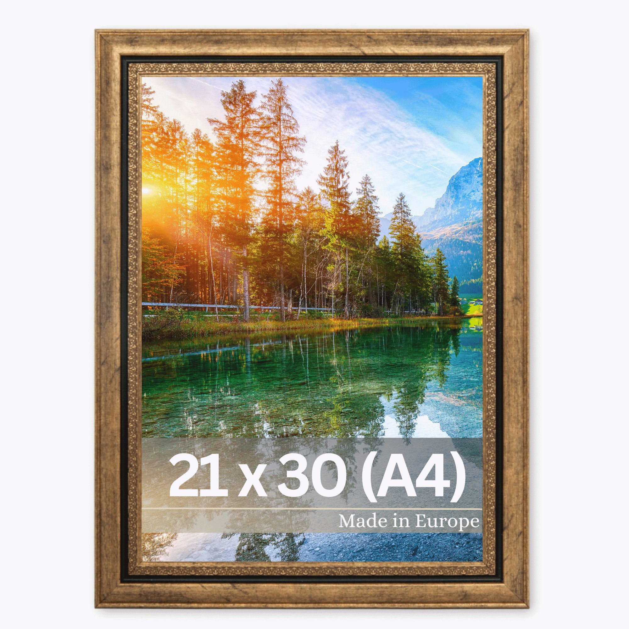 Victor (Zenith) Bilderrahmen Boho, Bilderrahmen Gold 20x30 cm (A4), Bilderr günstig online kaufen