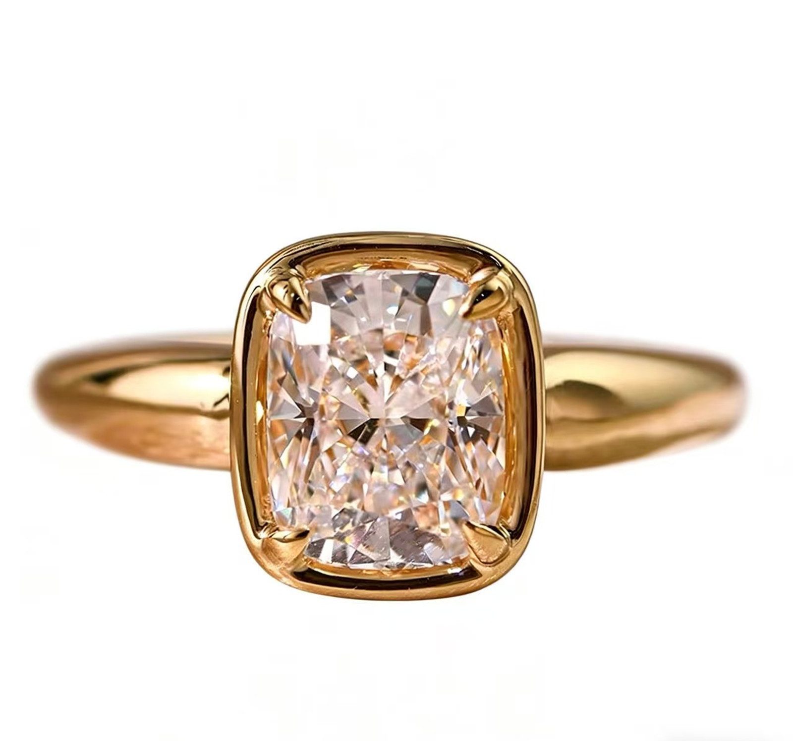 Jumpeak Verlobungsring Ehering,2ct,D/E,VVS/VS,2EX,Diamantring aus Laborzucht, Damenring, Geschenk ideen für frau,Liebes geschenk für sie, Mutter tags geschenk