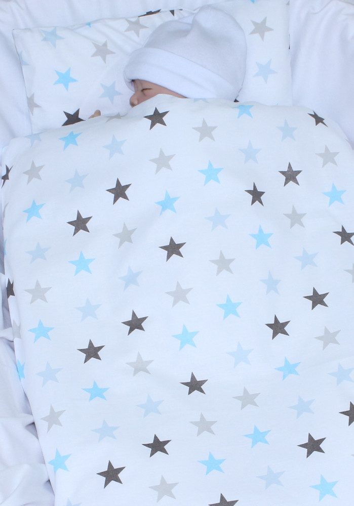 Primawela Babybettwäsche Kinderwagenset Baby Bettwäsche für Kinderwagen Bezüge Decke Kissen, 2 teilig