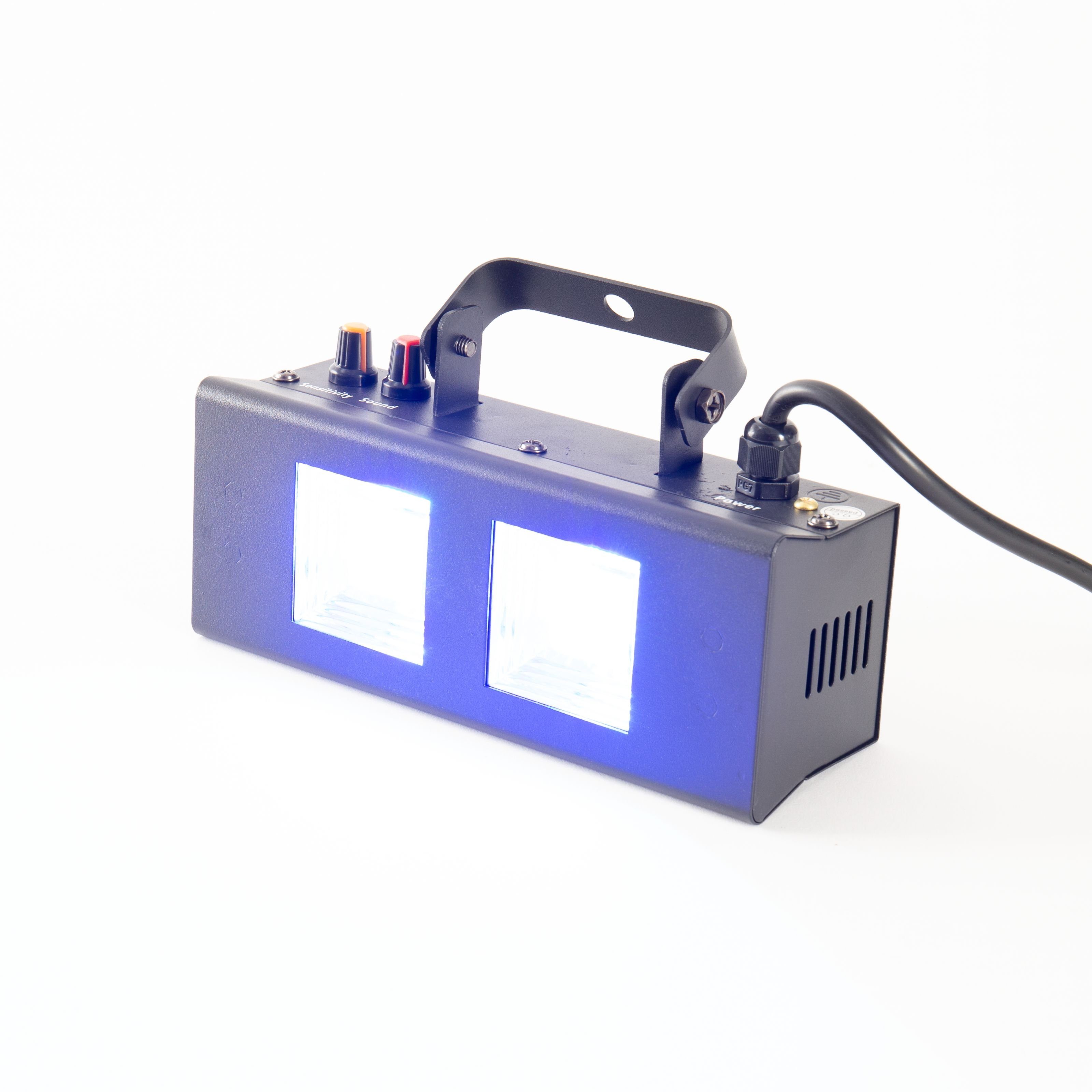 20W Nano lightmaXX - COB 2x white/RGB 2 Stroboskop LEDs Strobe Discolicht,