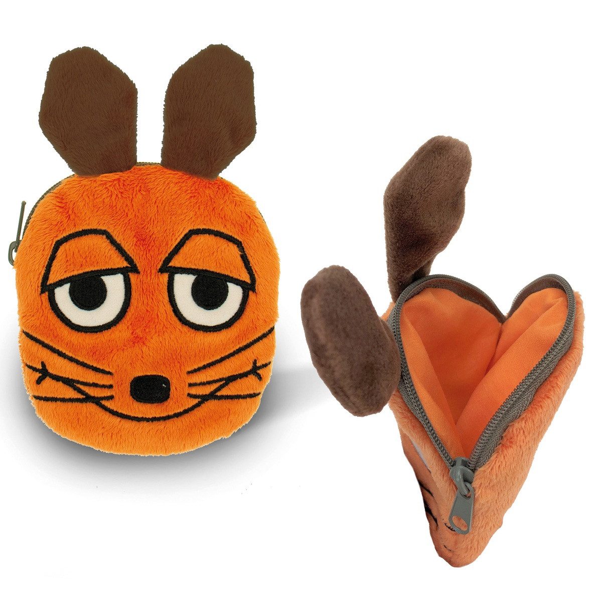 Trötsch Verlag Geldbörse TRÖTSCH Geldbeutel Die Maus aus Plüsch 15cm