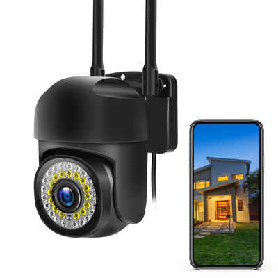 Hikity 360° HD Vollfarb Nachtsicht Smart 5G Wireless WIFI Überwachungskamera Überwachungskamera (Bewegungserkennungs-Heimsicherheitskamera, Drahtlos Wifi)