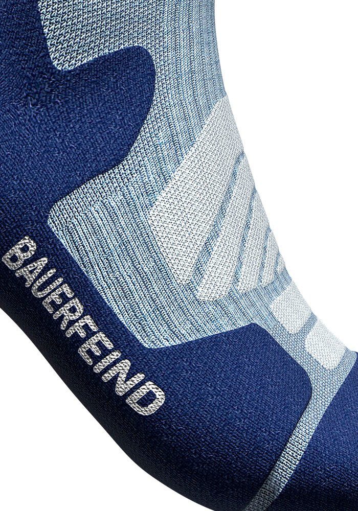 Outdoor mit Compression Kompression Merino sky Sportsocken Bauerfeind Socks blue/M