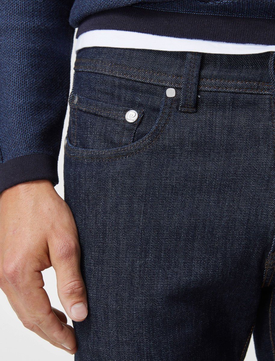 Pierre Cardin 5-Pocket-Jeans rinsed Lyon raw Tapered Futureflex blue dark