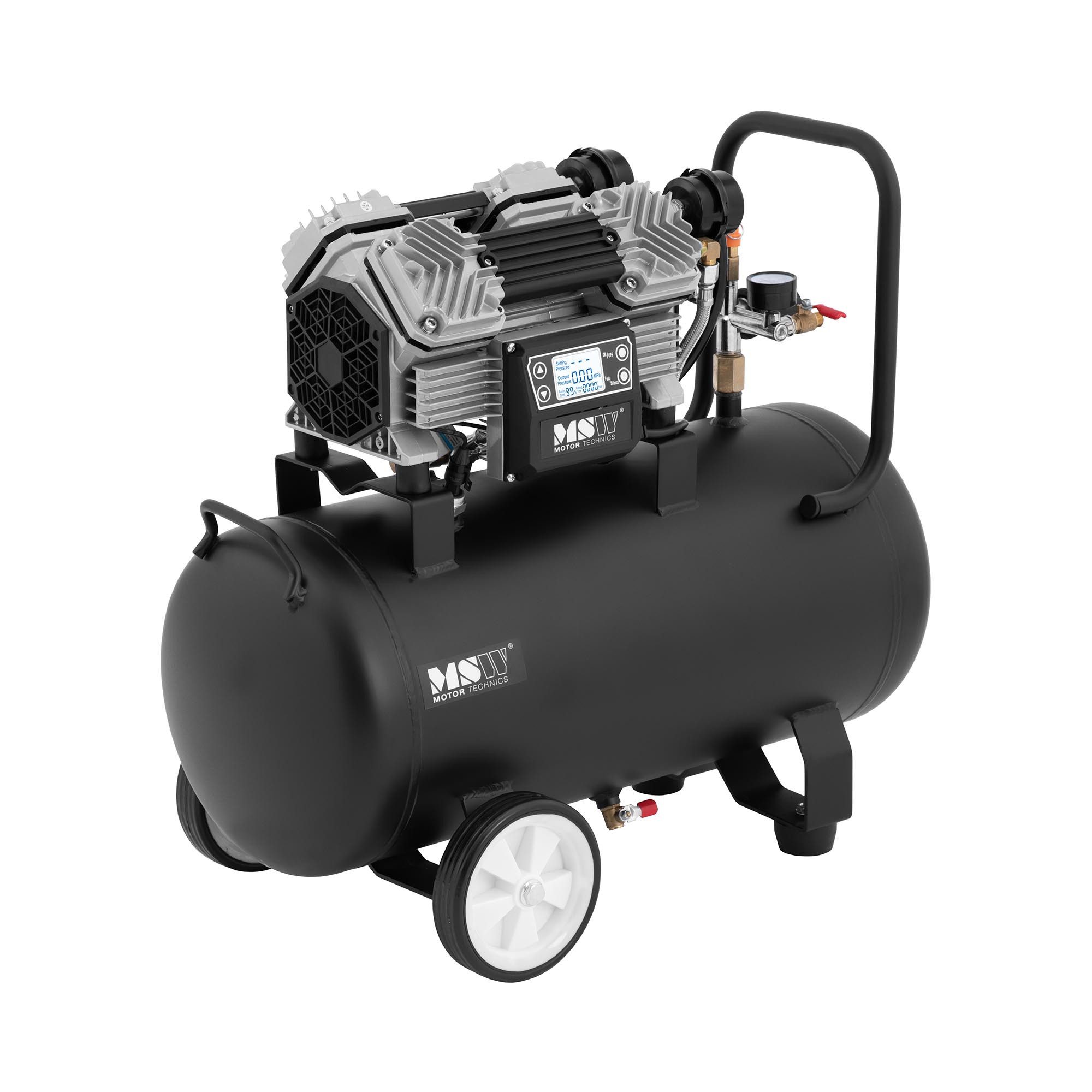 MSW Kompressor 36 L Druckluft-Kompressor ölfrei Luftkompressor 3 - 12 bar, 1500 W