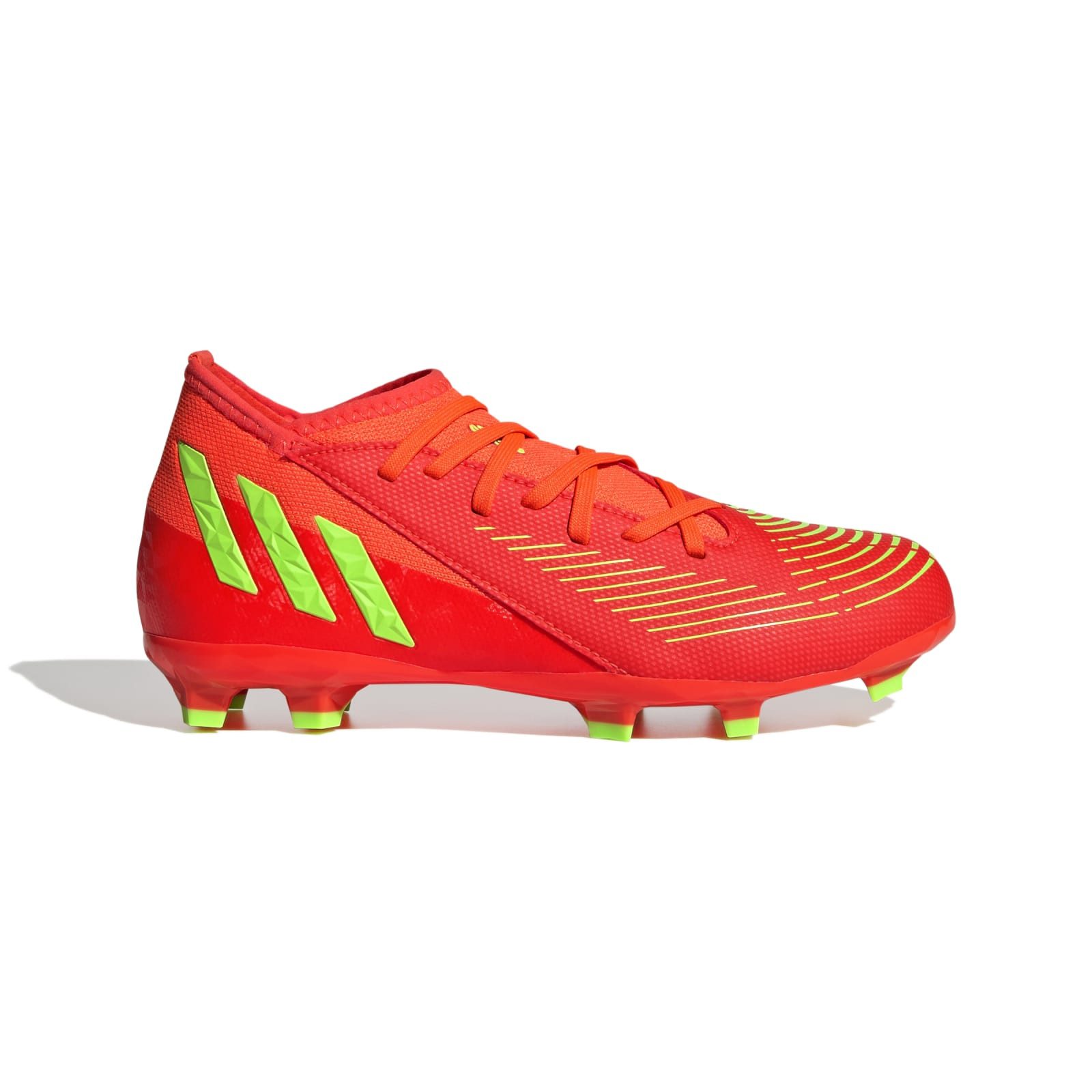 adidas Performance Predator Edge.3 FG (für feste Böden, Naturrasen) solarrot Kinder Fußballschuh – Bild 3 von 5