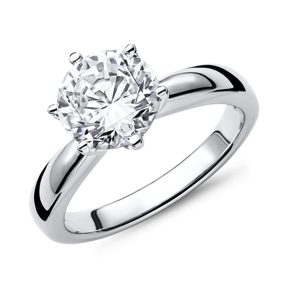 JEWLIX Verlobungsring Verlobungsring Sterlingsilber Zirkoniabesatz