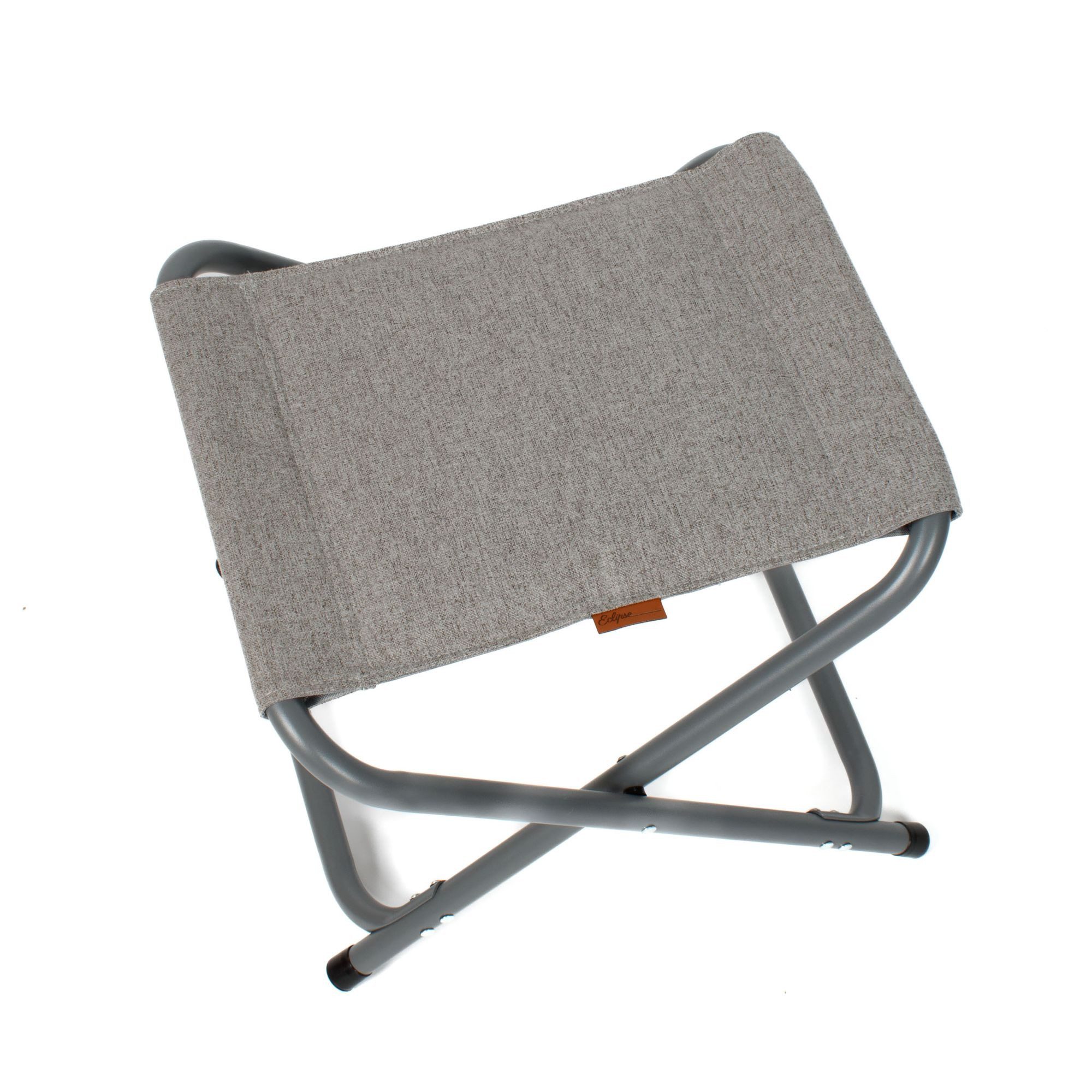 Eclipse Campingstuhl Titan Grau, Glamping Hocker "TITAN" mit Tischablage