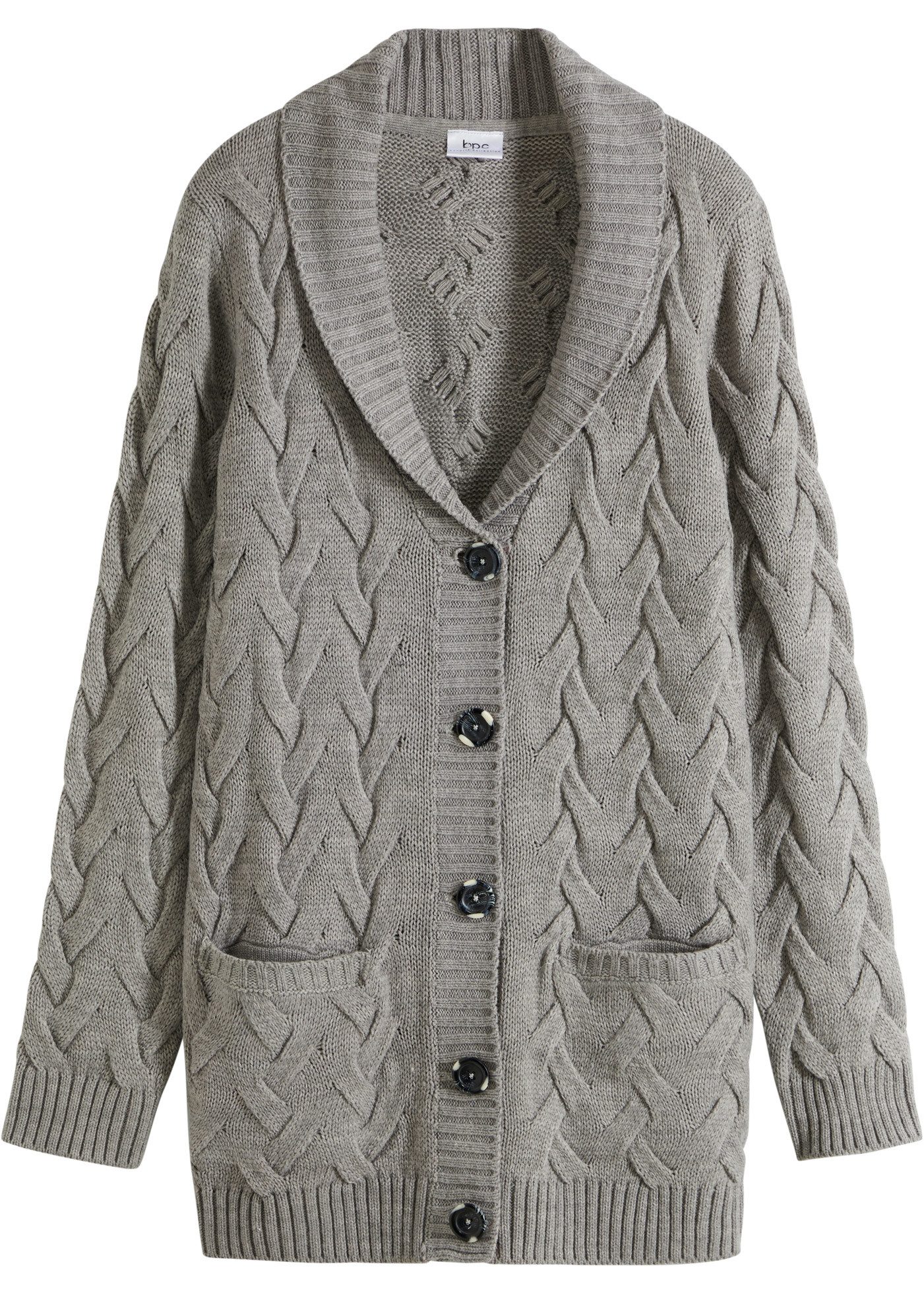 Longstrickjacke