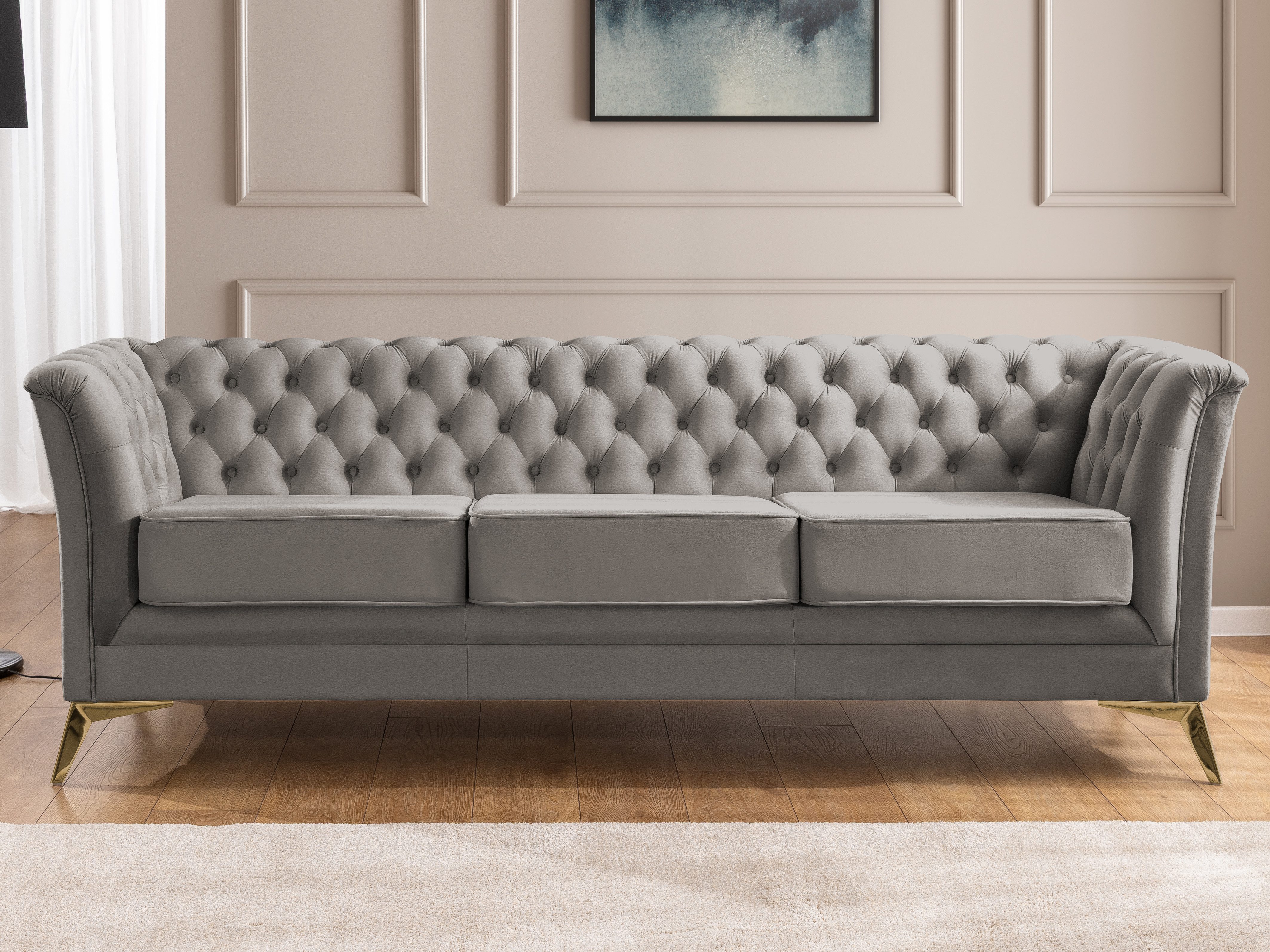 S-Style Möbel Chesterfield-Sofa Whitby, 3-Sitzer aus günstig online kaufen