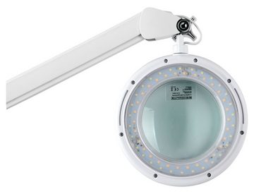 Showlite Lupenlampe LL-6095D-Pro LED Lupenleuchte inkl. Rollenstativ, LED fest integriert, flexibel verstellbar, Helligkeit und Farbtemperatur wählbar