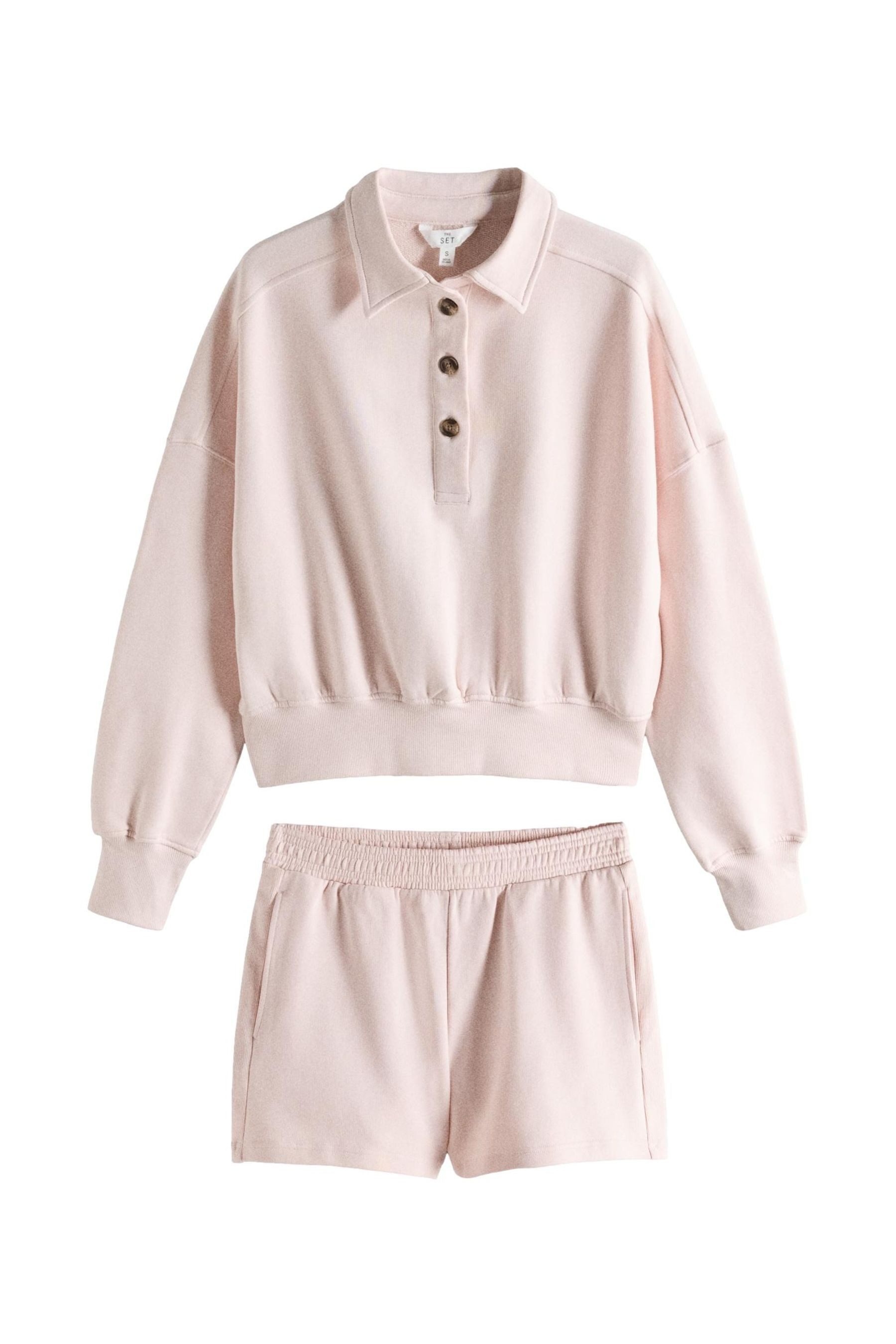 The Set Pullover & Shorts The Set Rugby-Sweatshirt und Shorts Baumwolle (2-tlg)