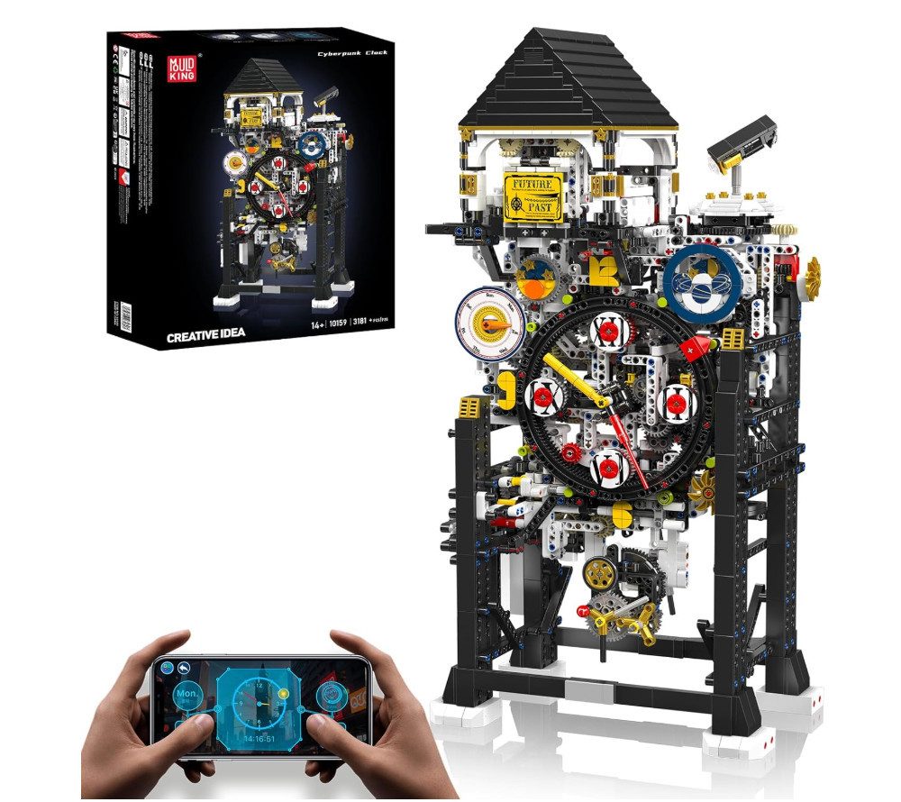 Mould King 10159 Cybepunk Uhr Konstruktions-Spielset, (3181 St)
