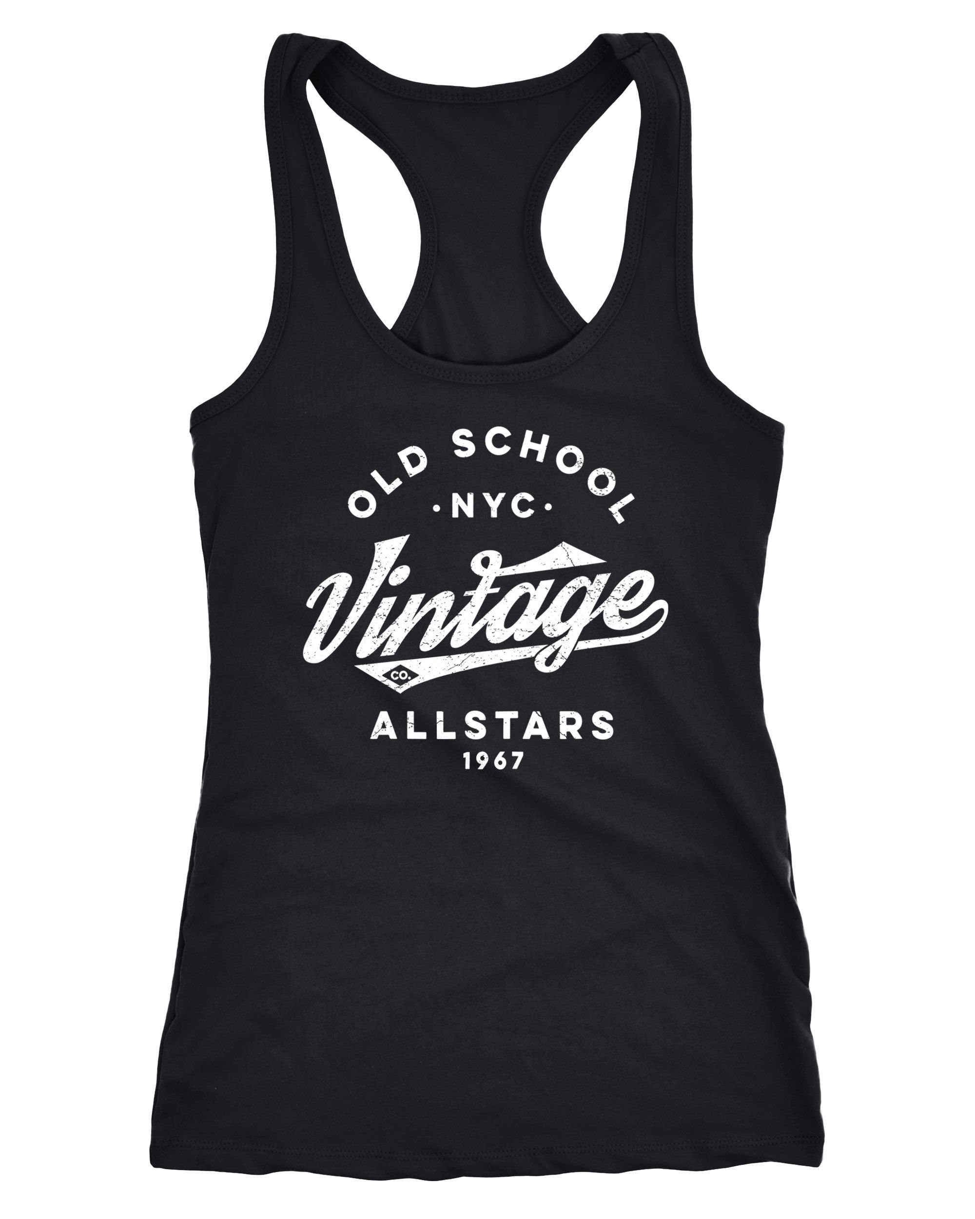 Neverless Tanktop Damen Tank-Top College Style Retro Schriftzug Oldschool Vintage Allstars Racerback Neverless®