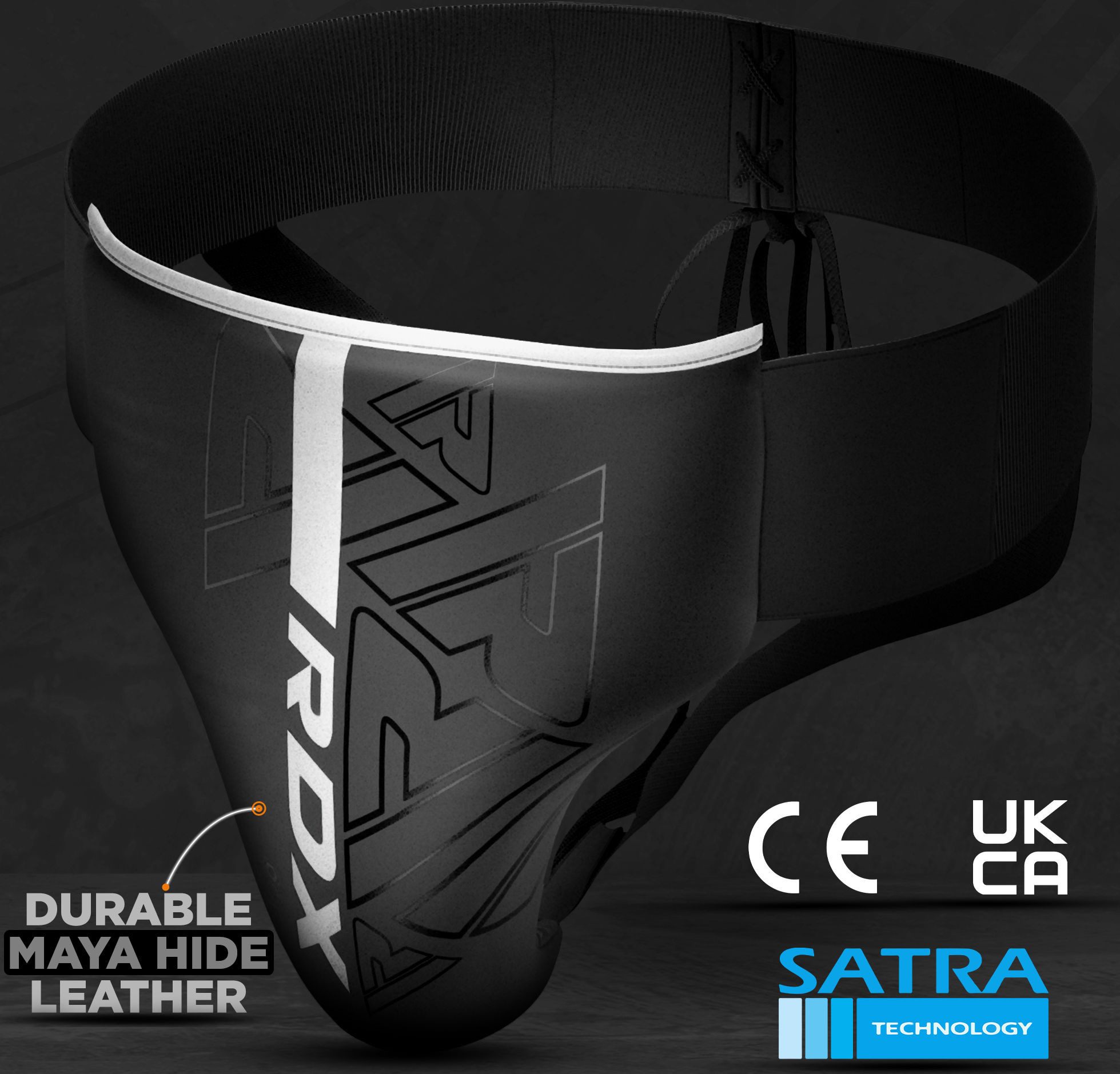 RDX Sports Tiefschutz RDX Groin Guard für Boxen Kickboxen Leder Männer Jockstrap Protector