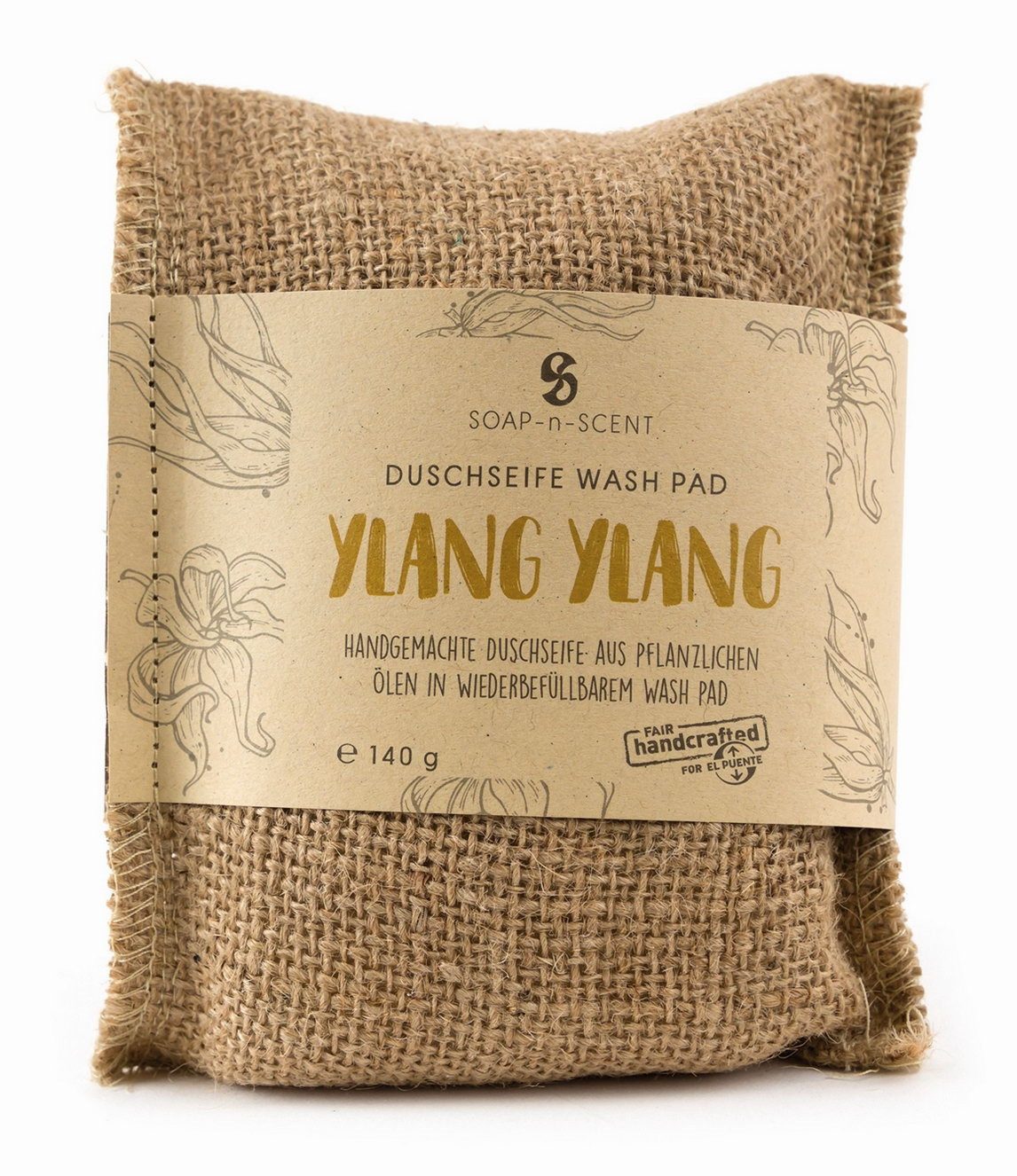 El Puente Körperpeeling Washpad "Ylang Ylang", Handmade, Handmade