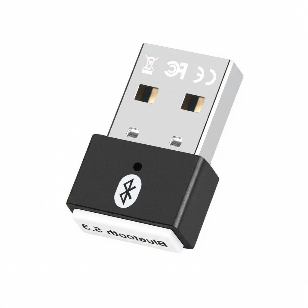 kowdom Bluetooth USB Adapter 5.3 für PC Windows 11/10/8.1 Plug & Play Bluetooth-Adapter USB Typ A, Bluetooth 5.3, Plug & Play, 20m Reichweite