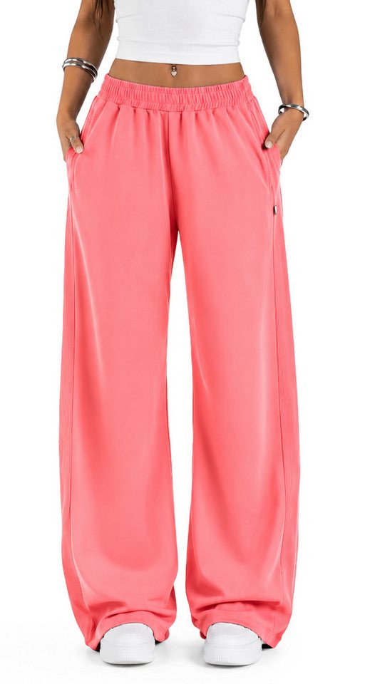 Smilodox Jogginghose Jora, Loose Fit Damen, Trainingshose mit High-Waist & Wide-Leg weiches Material, weites Bein, Baggy Fit, Gym & Homewear
