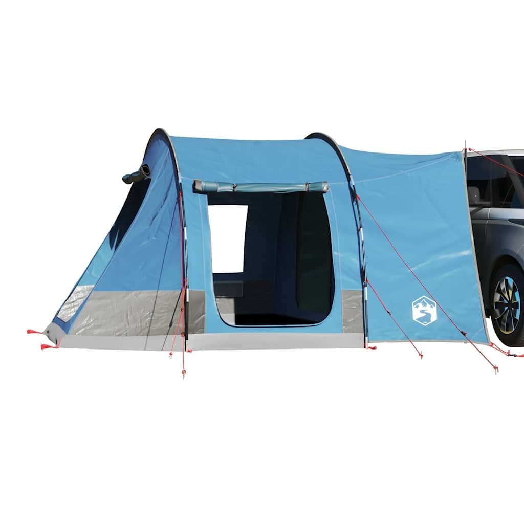 furnicato Buszelt Autozelt Blau 371 x 330 x 211 cm wasserdicht mit E-Anschluss