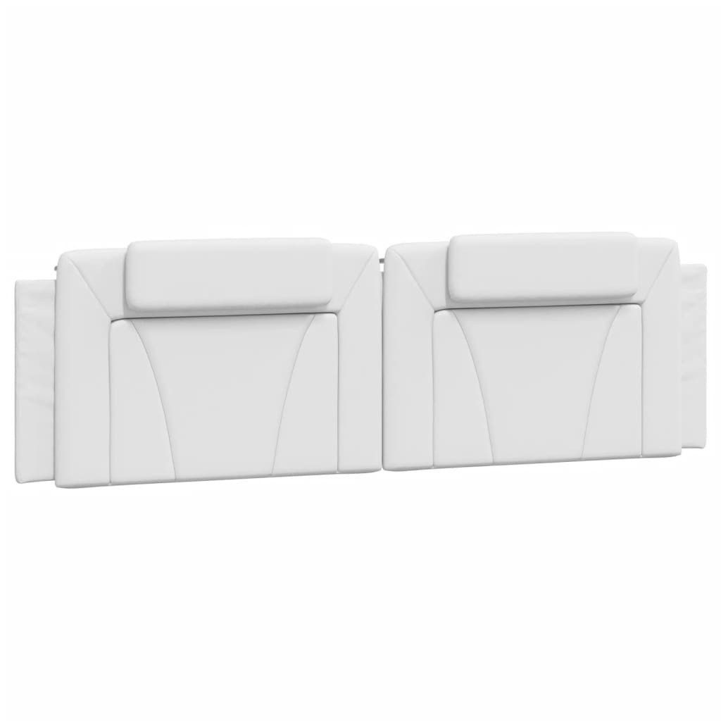 vidaXL Bett Kopfteil-Kissen "Viana" Weiß 183 cm Kunstleder (1-tlg)