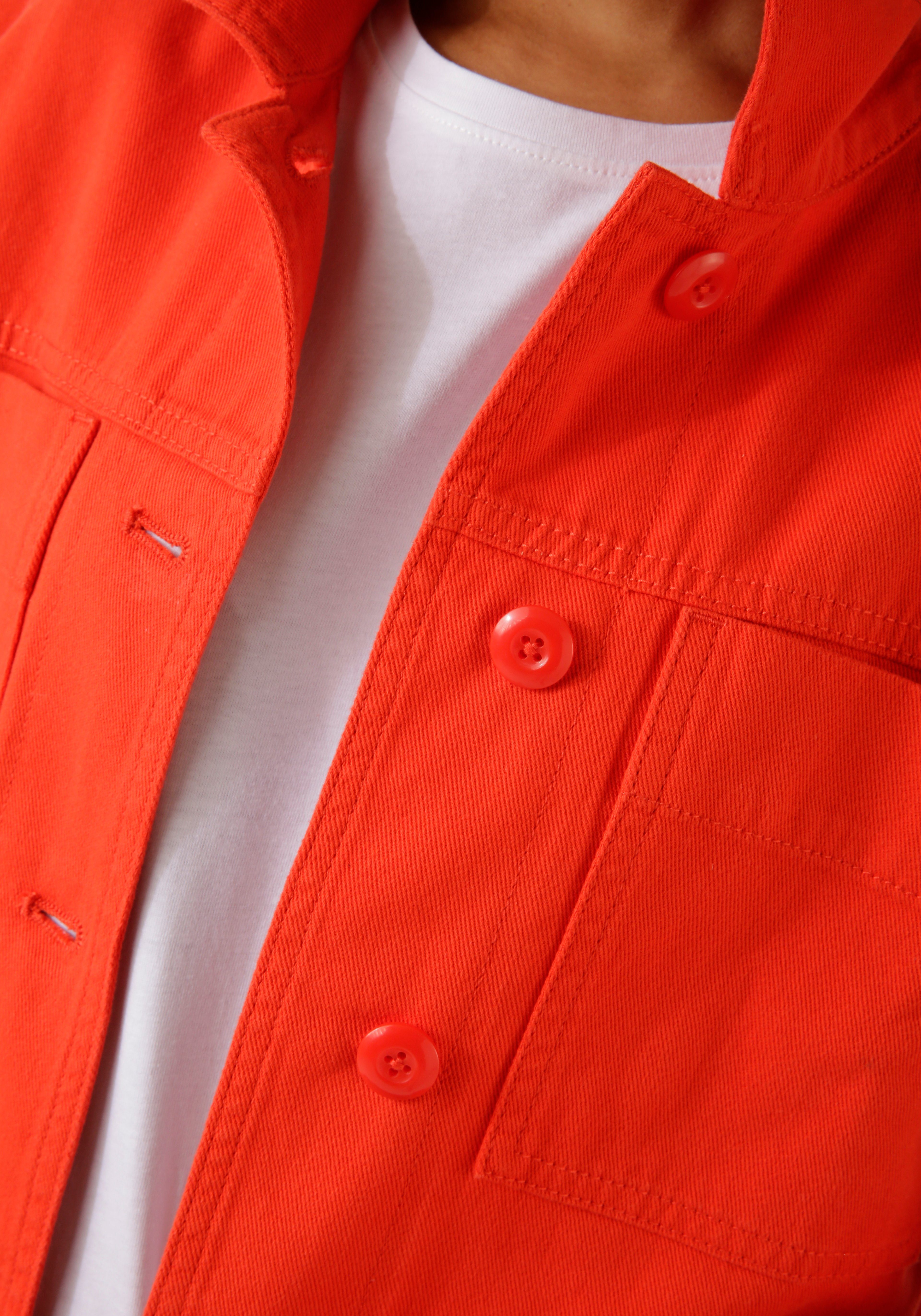 Aniston CASUAL Jeansjacke mit tonigen Knöpfen zu schließen