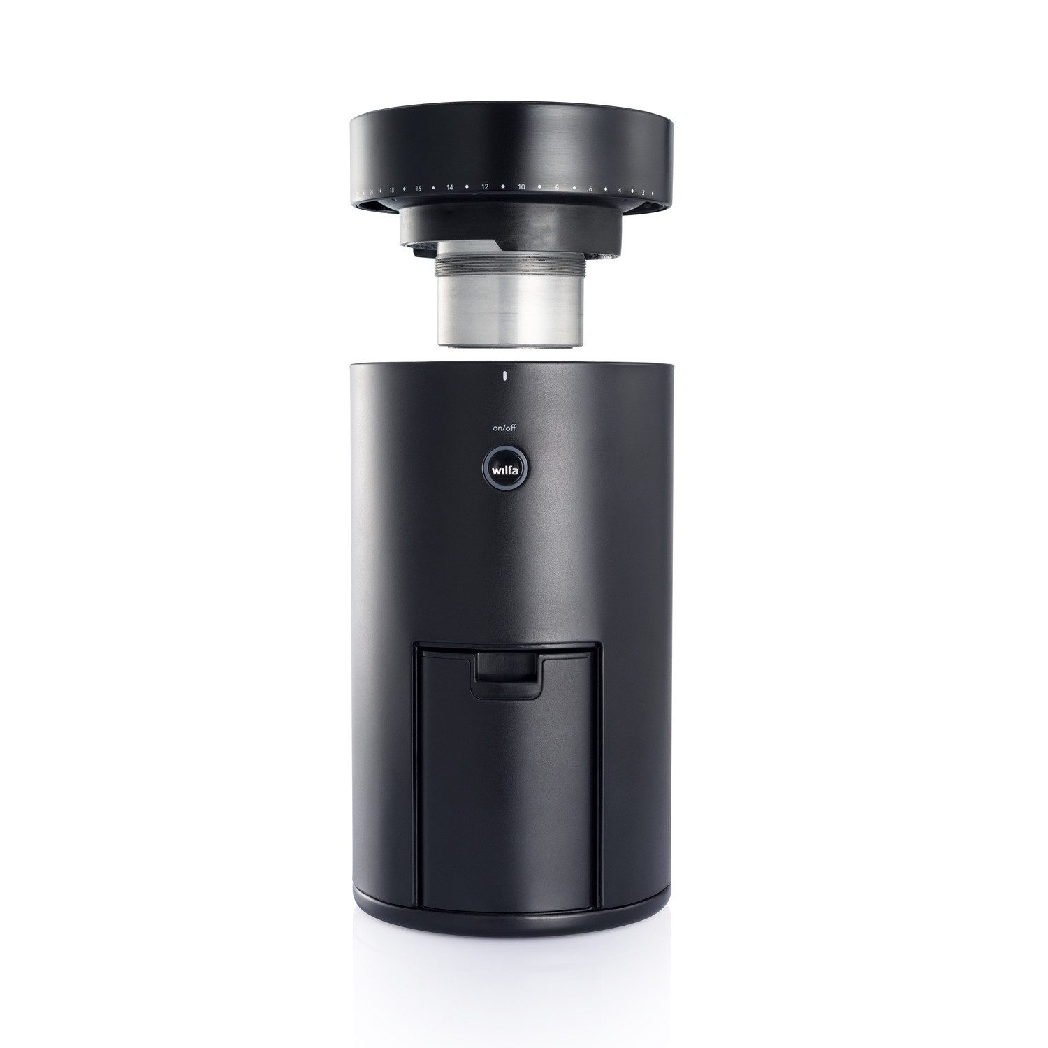 wilfa Kaffeemühle WILFA Kaffeemühle SVART UNIFORM mit Waage, schwarz