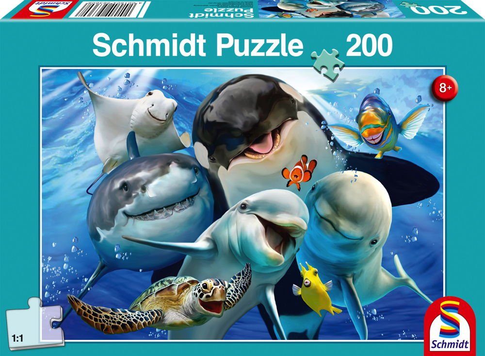 Schmidt Spiele GmbH Puzzle »200 Teile Schmidt Spiele Kinder Puzzle  Unterwasser-Freunde 56360«, 200 Puzzleteile online kaufen | OTTO