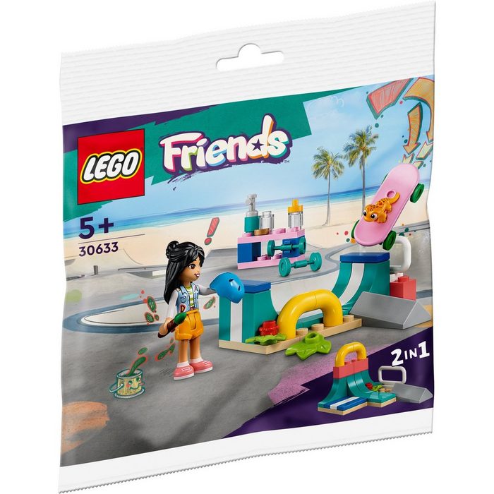 LEGO® Konstruktionsspielsteine Friends Skateboardrampe