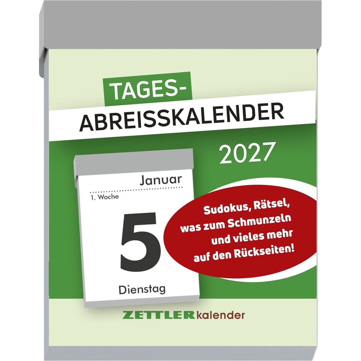 ZETTLER Abreißkalender Tagesabreißkalender 302 M 5,4x7,2cm 2027