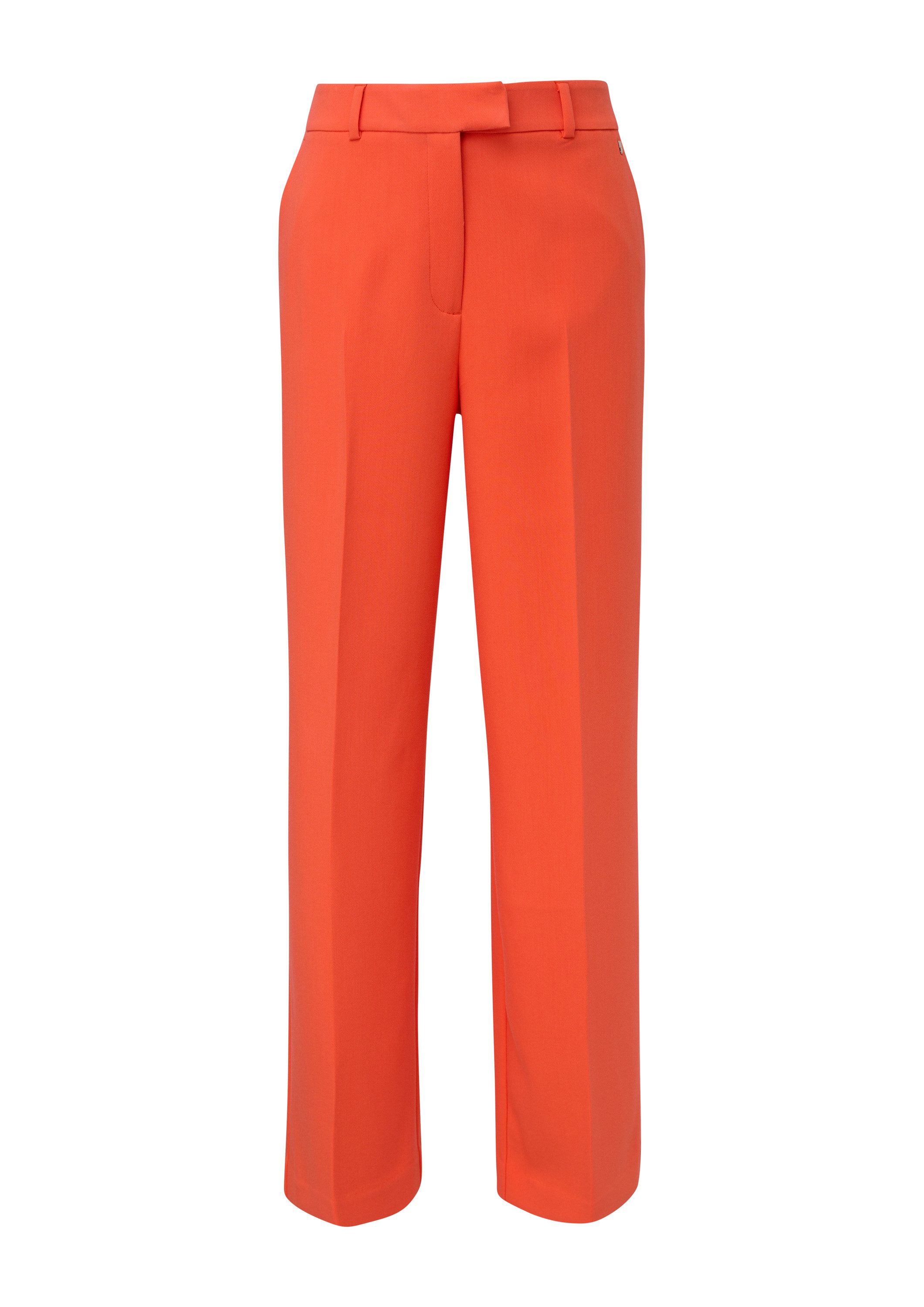 comma Chinos Hose Regular: Twill-Hose mit Wide Leg