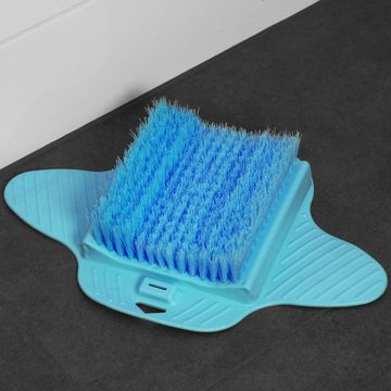 EDCO Fußbürste mit Farbwahl, Badbürste Saugnapf Scrubber Schrubber Fussreinigungsbürste