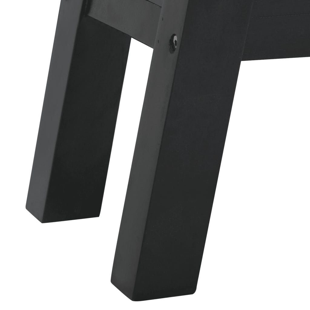 Schwarz 110x30x75 cm Massivholz Konsolentisch vidaXL (1-St) Mahagoni Beistelltisch