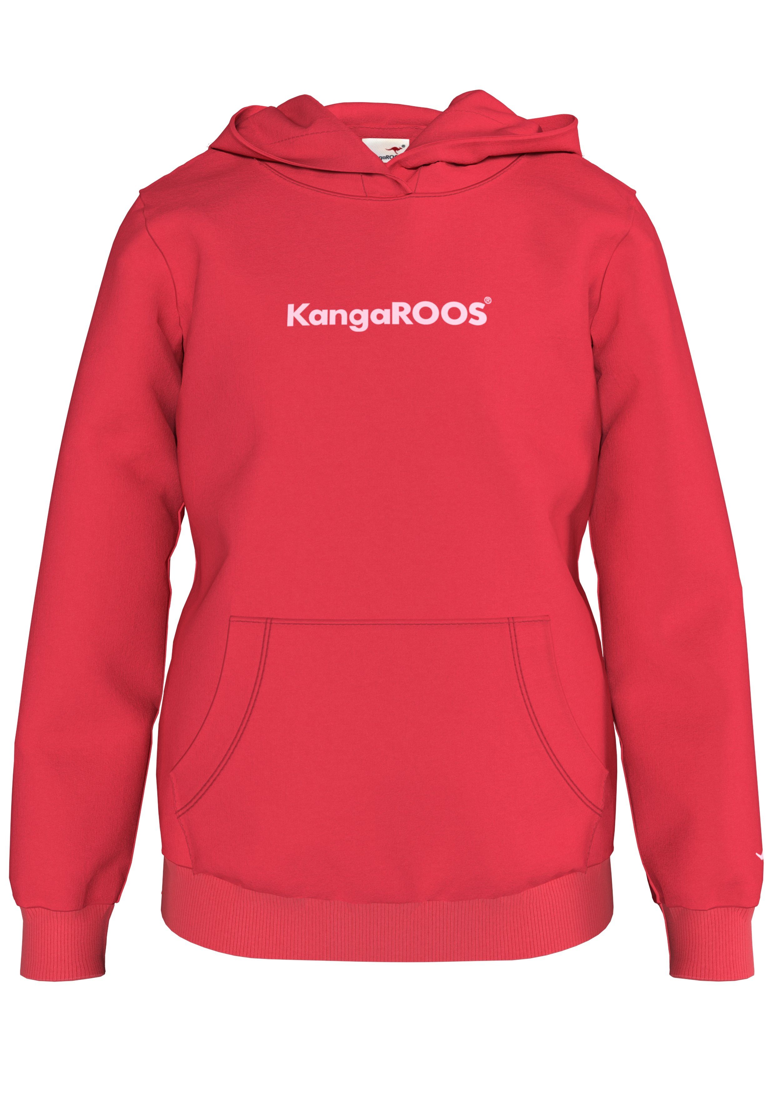 Flockdruck KangaROOS mit Kapuzensweatshirt