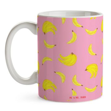 Mr. & Mrs. Panda Tasse Bananen Staude - Rosa - Geschenk, Kaffeetasse, Tasse Sprüche, Teebech, Keramik, Exklusive Motive