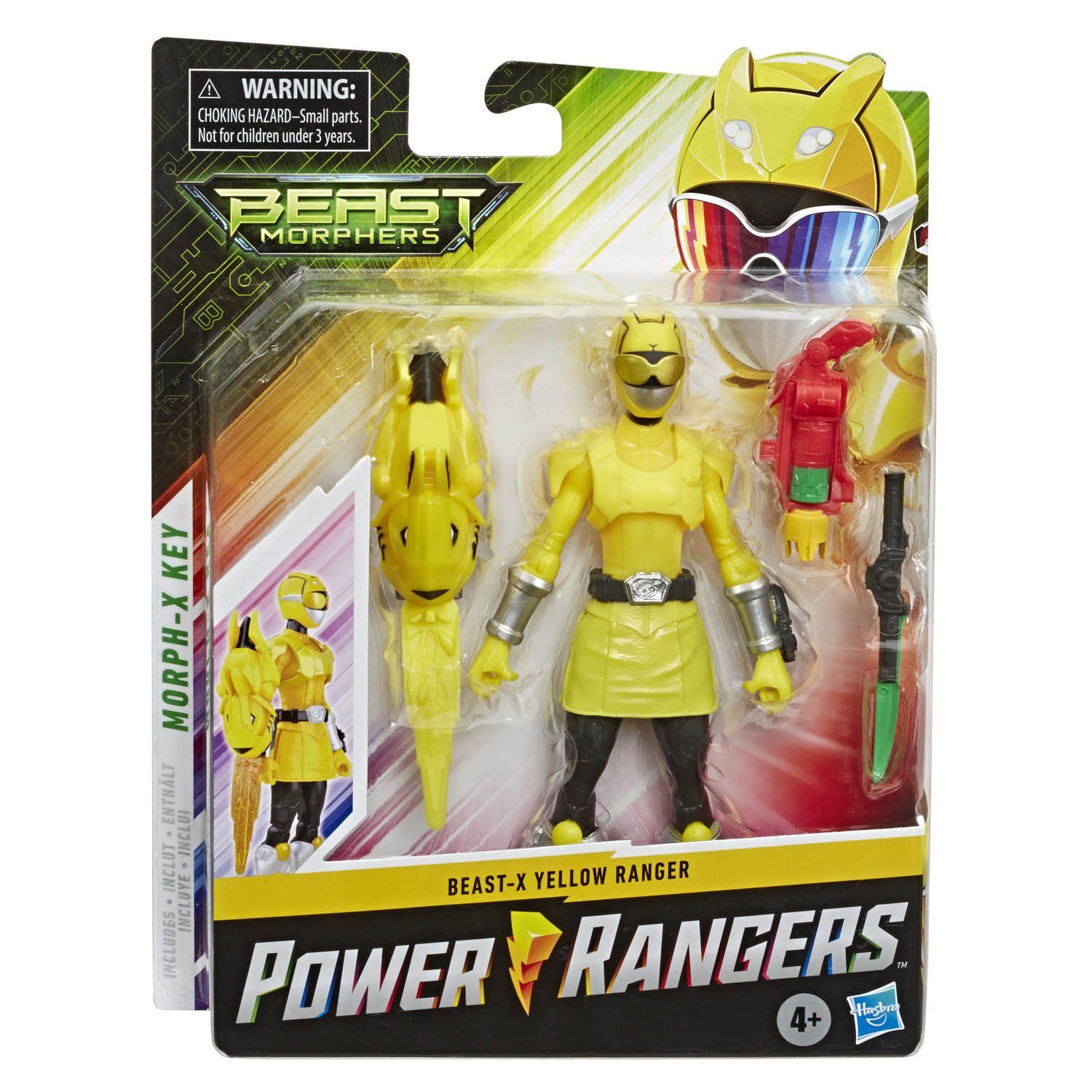 Hasbro Actionfigur Hasbro E5915EU44; E8637EU40 - PRG 6IN BMR YELLOW RANGER BEAST X MODE