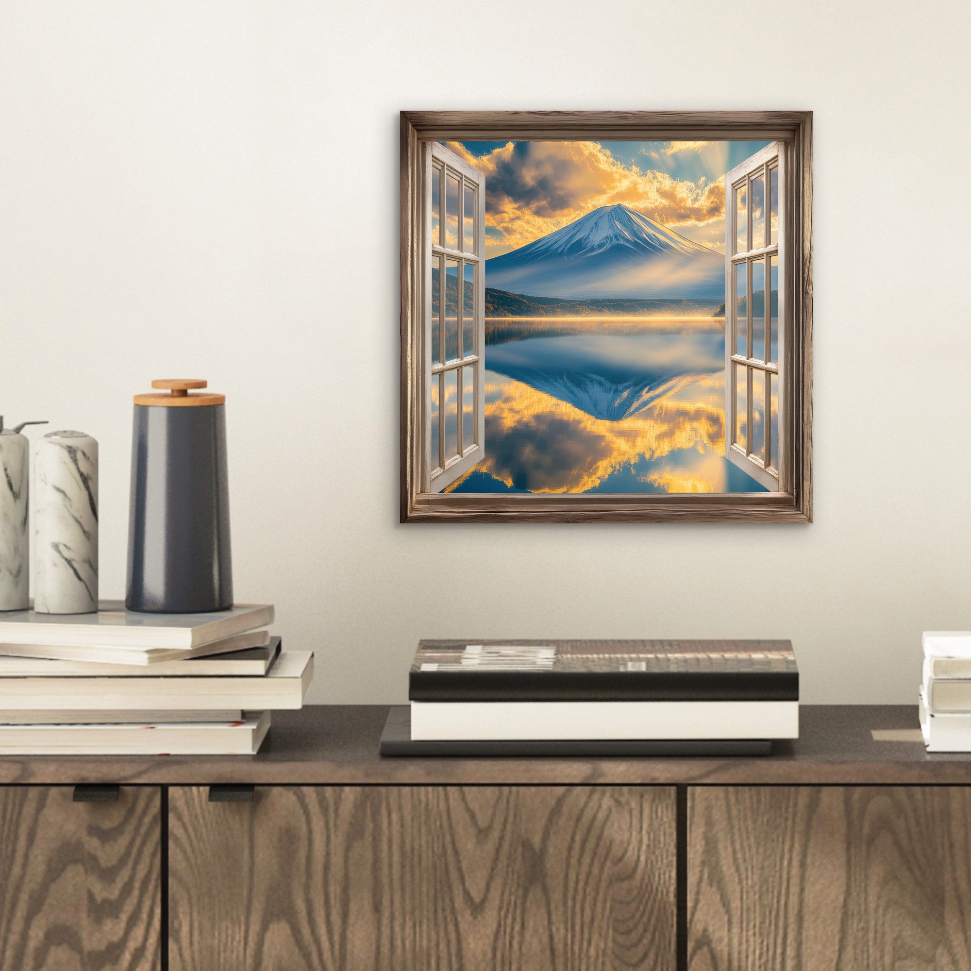 MuchoWow Metallbild Aussicht - Landschaft - günstig online kaufen