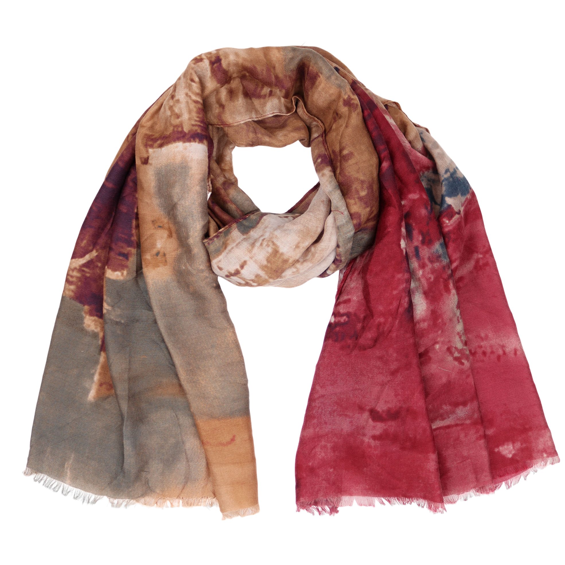 Modeschal Weich XXL ca.85x180cm Schal Bunt Blumen